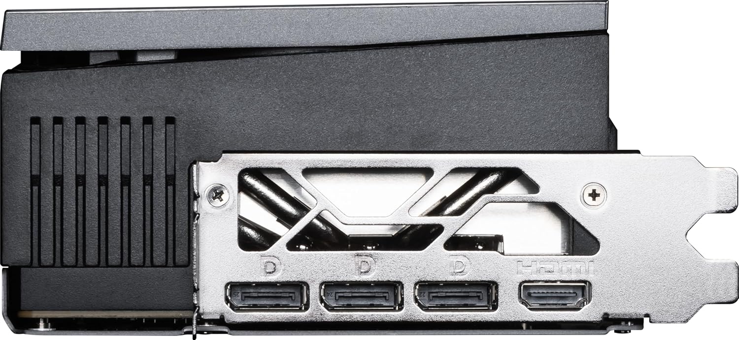 he MSI GeForce RTX 5090 VANGUARD I/O ports