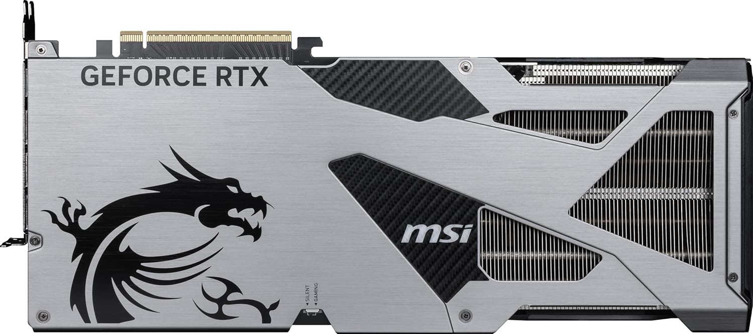 he MSI GeForce RTX 5090 VANGUARD back view