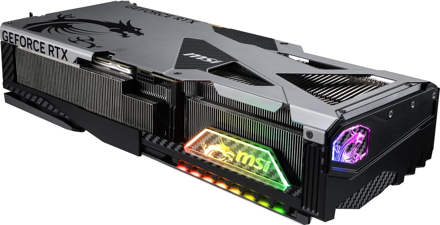he MSI GeForce RTX 5090 VANGUARD side view